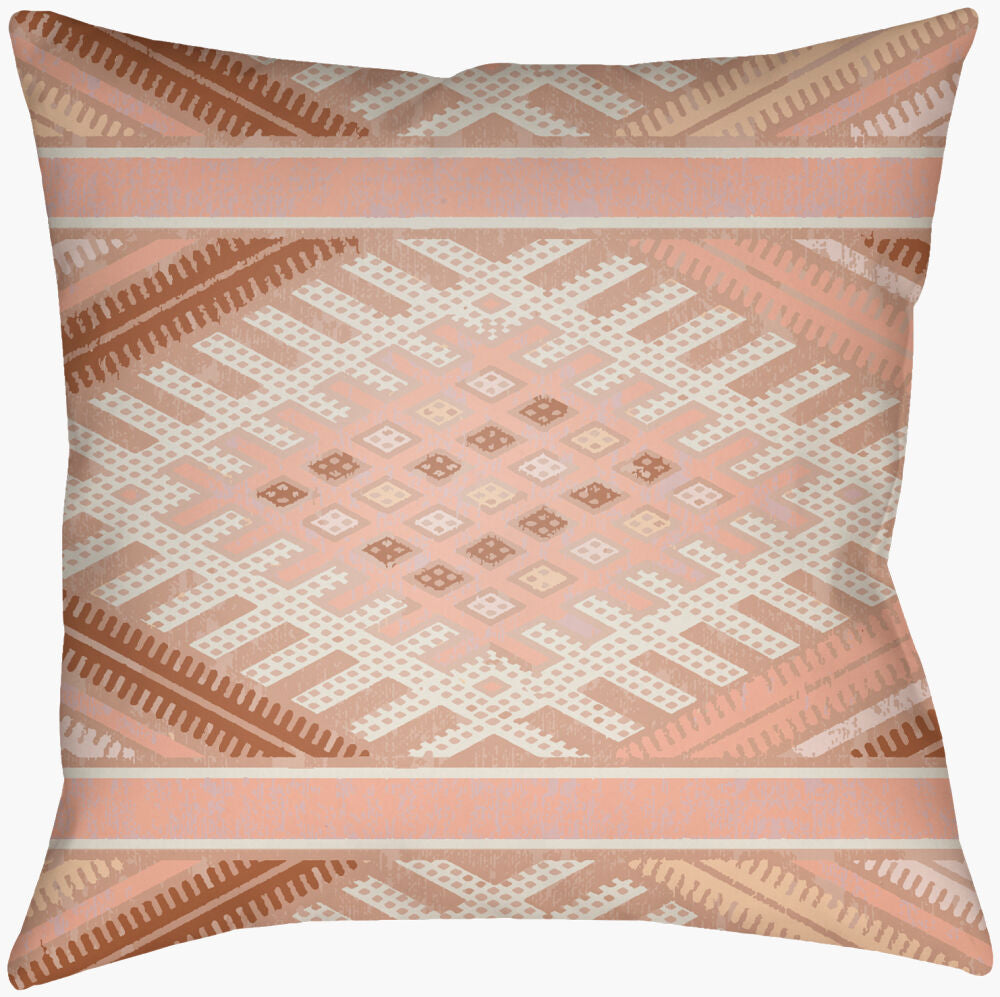 Lolita Accent Pillow — Burnt Orange/Dusty Coral