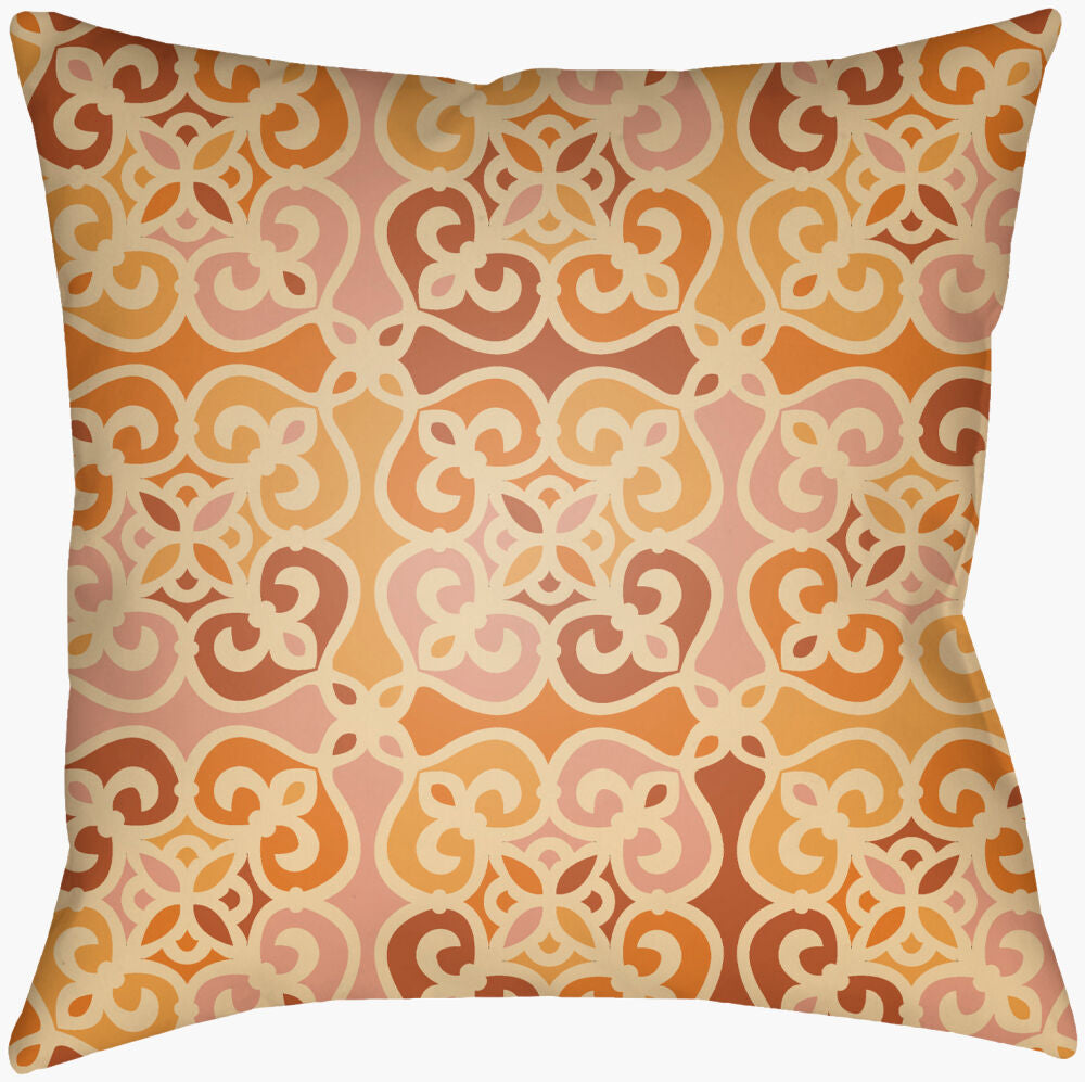 Lolita Accent Pillow — Aqua/Cream