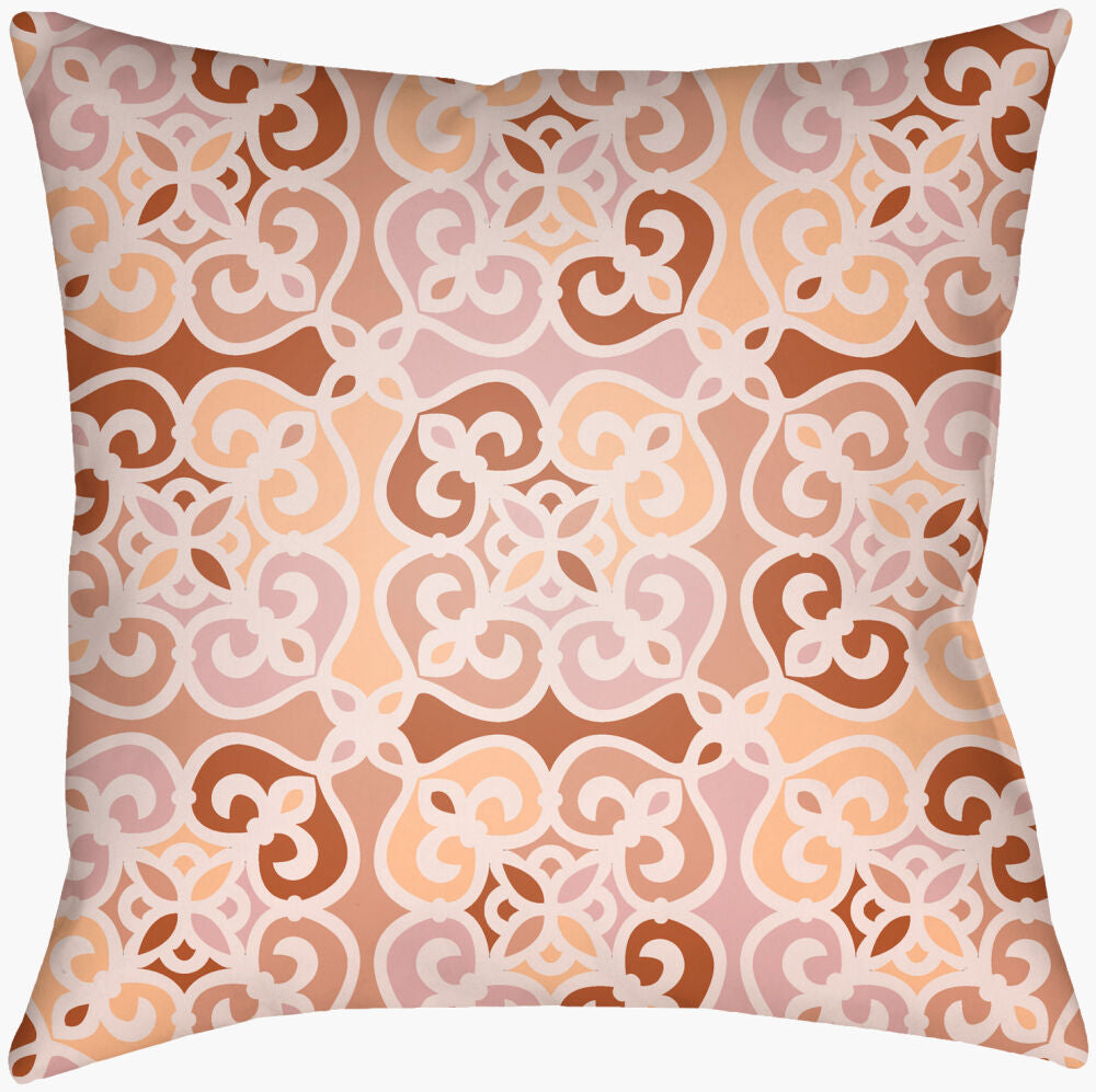 Lolita Lumbar Pillow — Burnt Orange/Dusty Coral