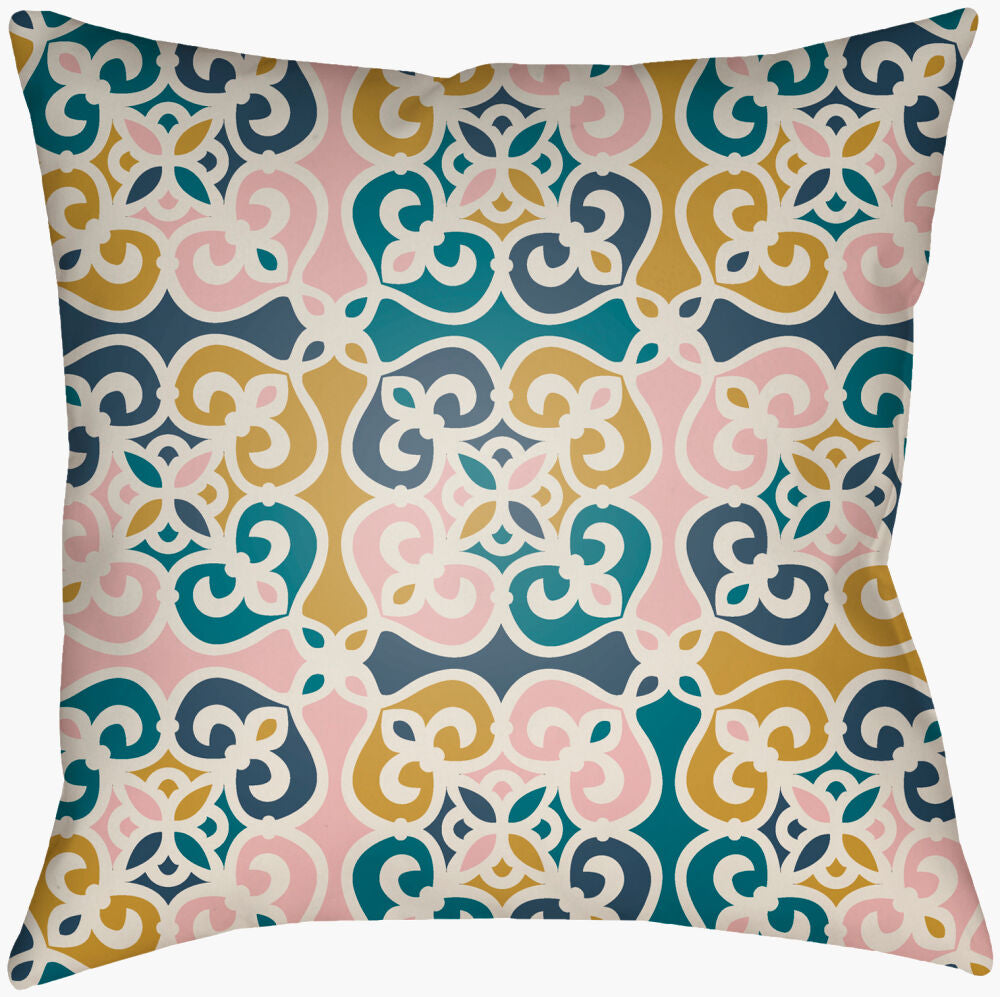 Lolita Accent Pillow — Dusty Coral/Dusty Pink