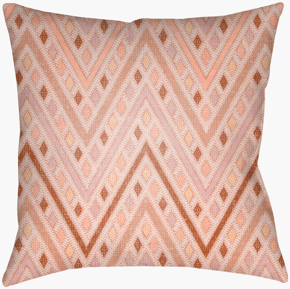 Lolita Accent Pillow — Burnt Orange/Dusty Coral