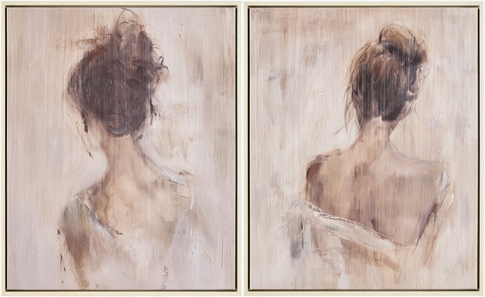 Louhi Framed Art — Brown/White