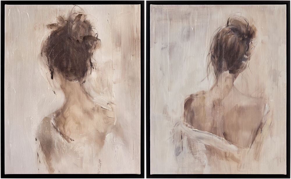 Louhi Framed Art — Black/Brown