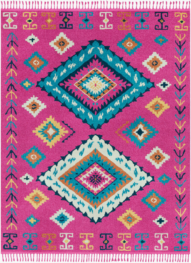 Love Machine Woven Rug — Aqua/Blue