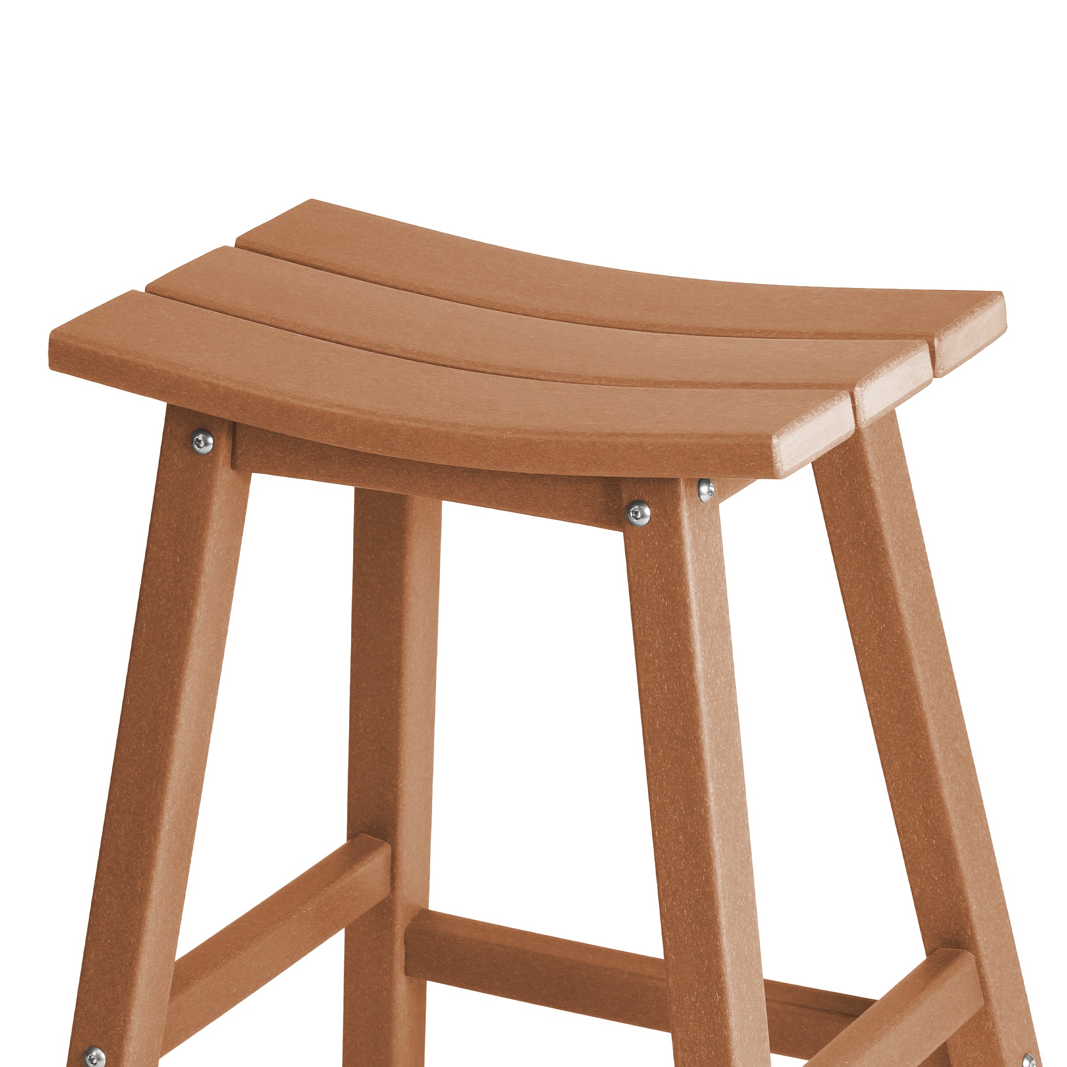 Stockholm All-Weather Outdoor Saddle Counter Stool (24" Height) Seahawk Designs Patio Bar & Counter Stools