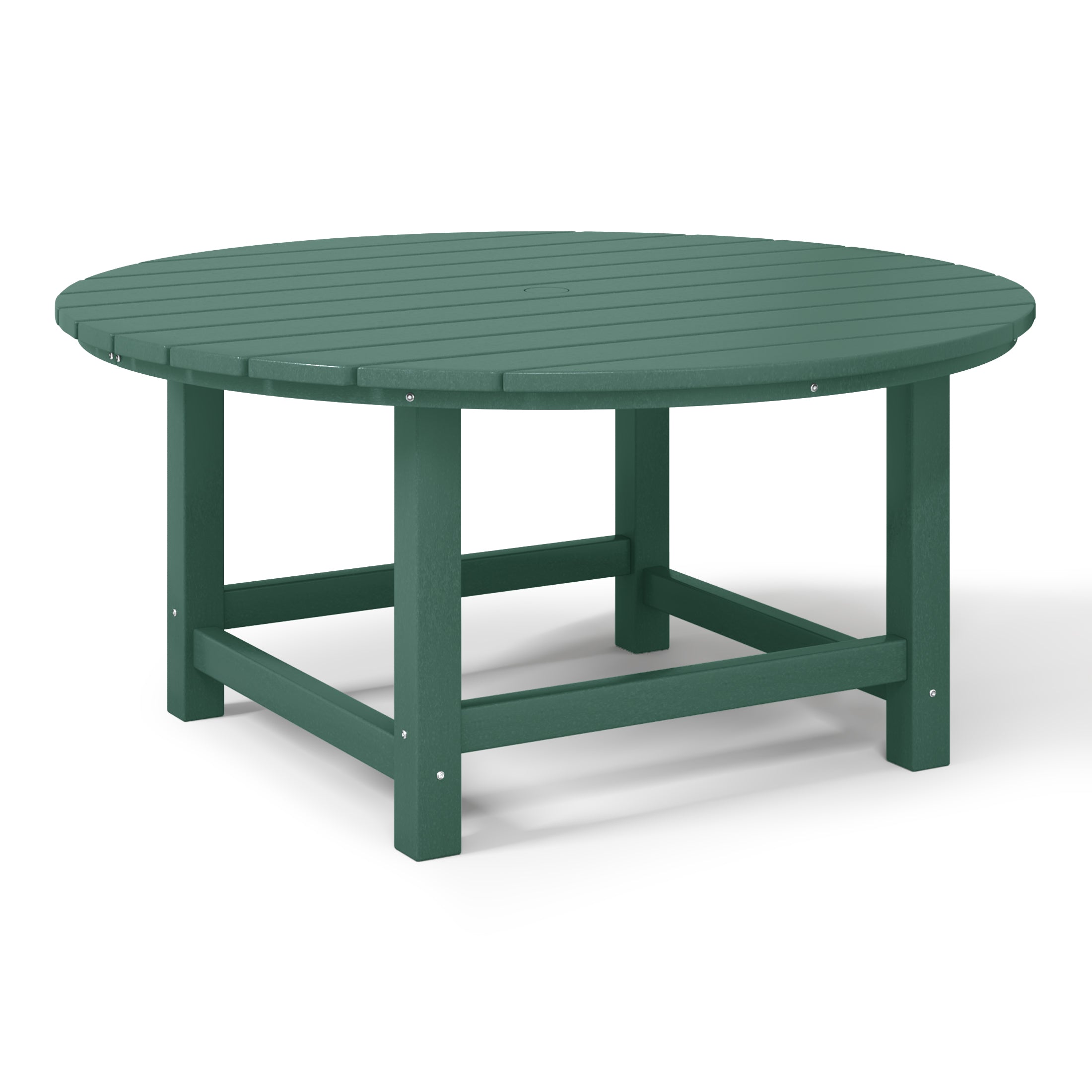 Chatham All-Weather Outdoor Round Coffee Table (38" Top) Dark Green Seahawk Designs Patio Coffee Tables