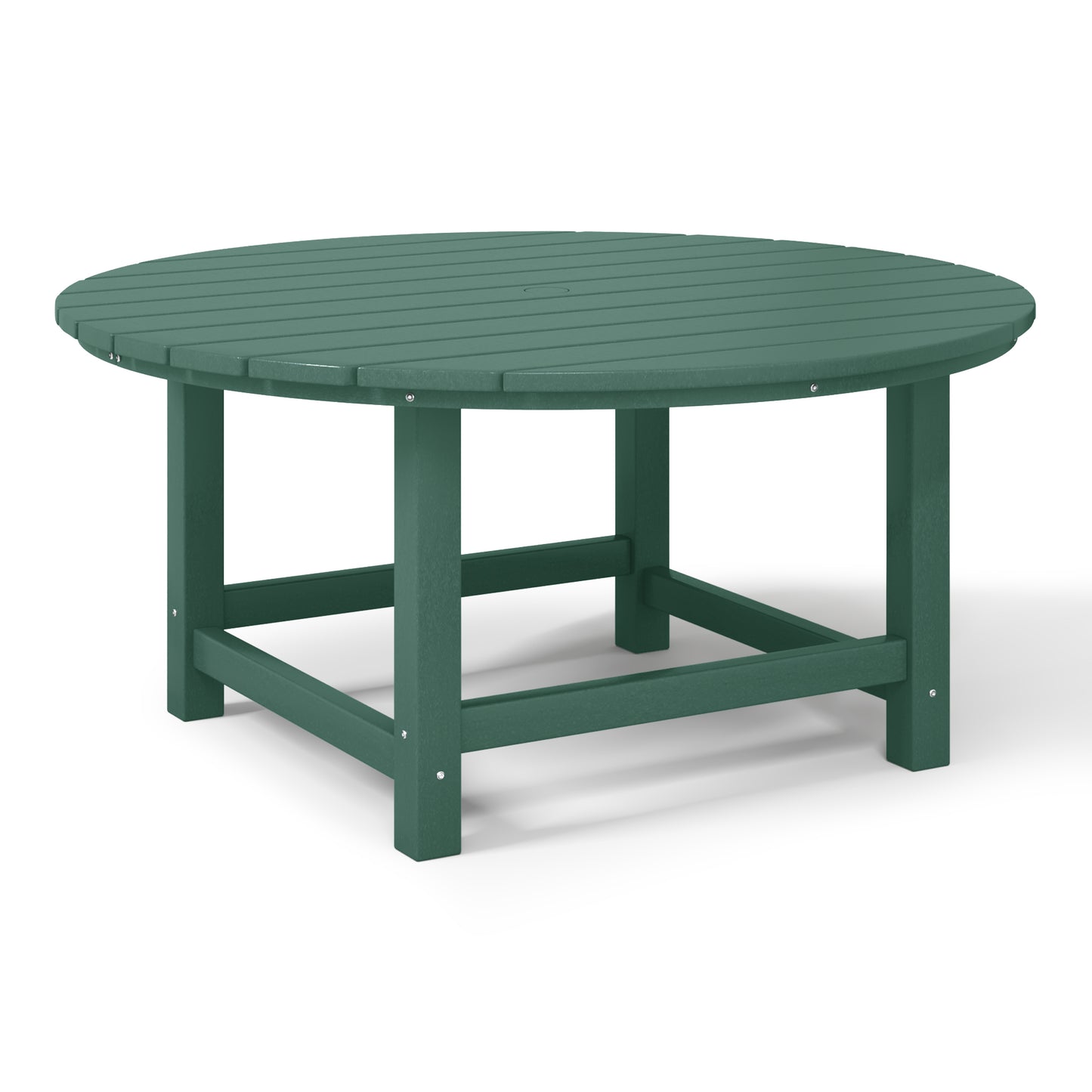 Chatham All-Weather Outdoor Round Coffee Table (38" Top) Dark Green Seahawk Designs Patio Coffee Tables