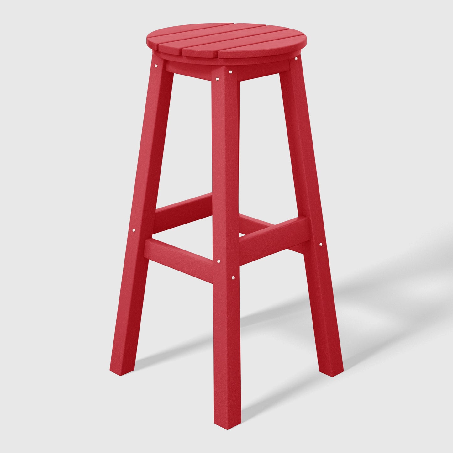 Stockholm All-Weather Outdoor Round Bar Stool (29" Height) Red Seahawk Designs Patio Bar & Counter Stools