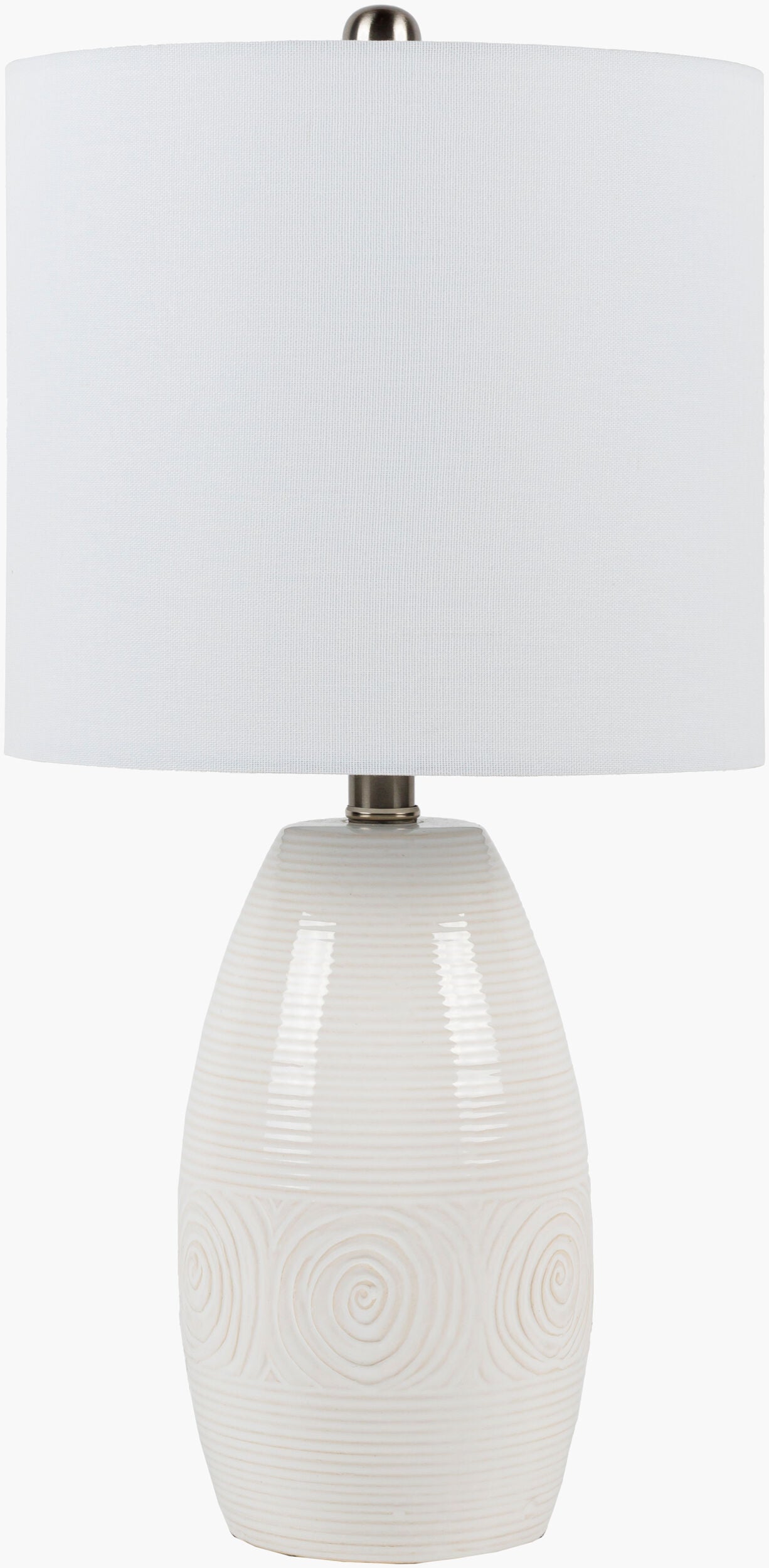 Liara Accent Table Lamp — White