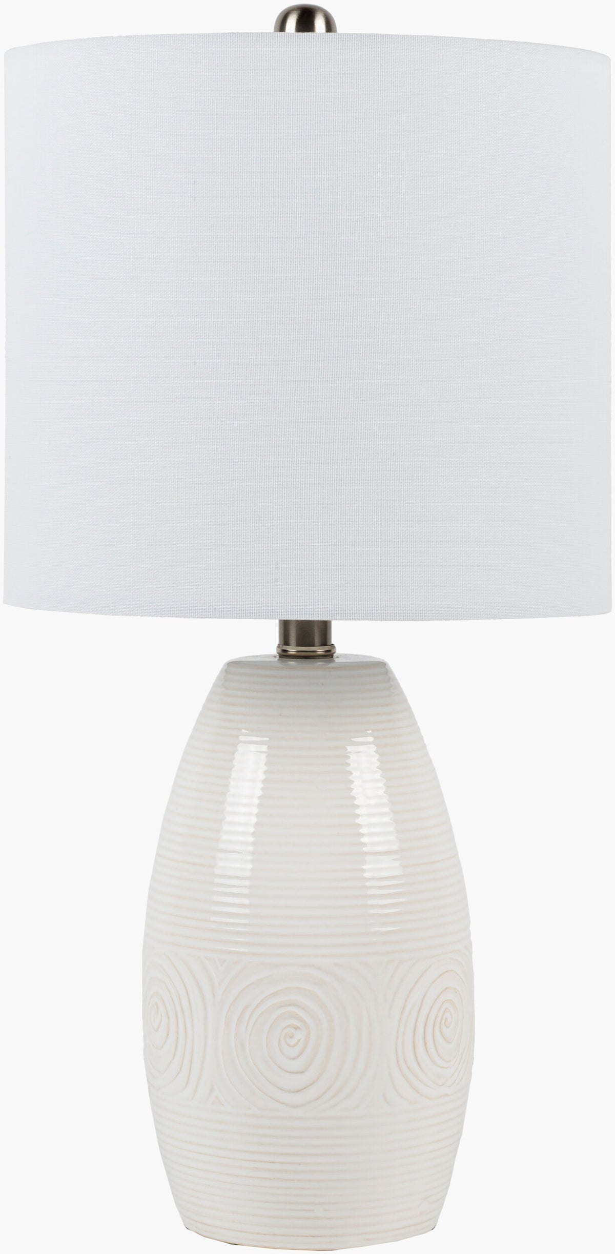 Liara Accent Table Lamp — White