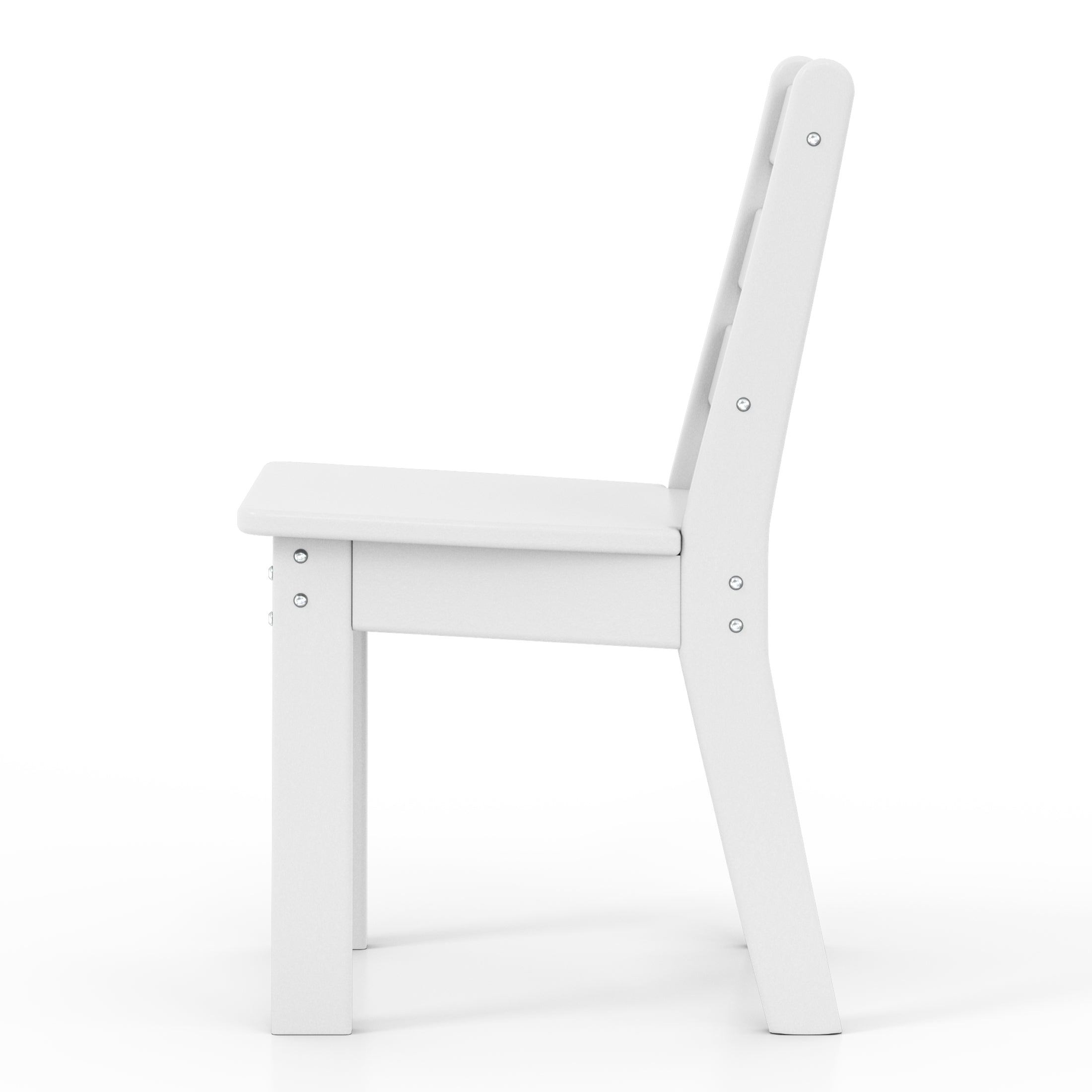 Tiny Terraces Kids' All-Weather Outdoor Dining Chair (Set of 2) Seahawk Designs Kids Patio Dining Chairs