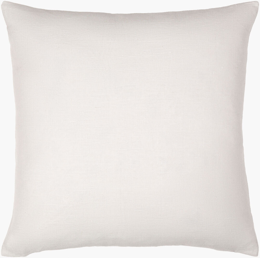 Linen Solid Accent Pillow — Cream