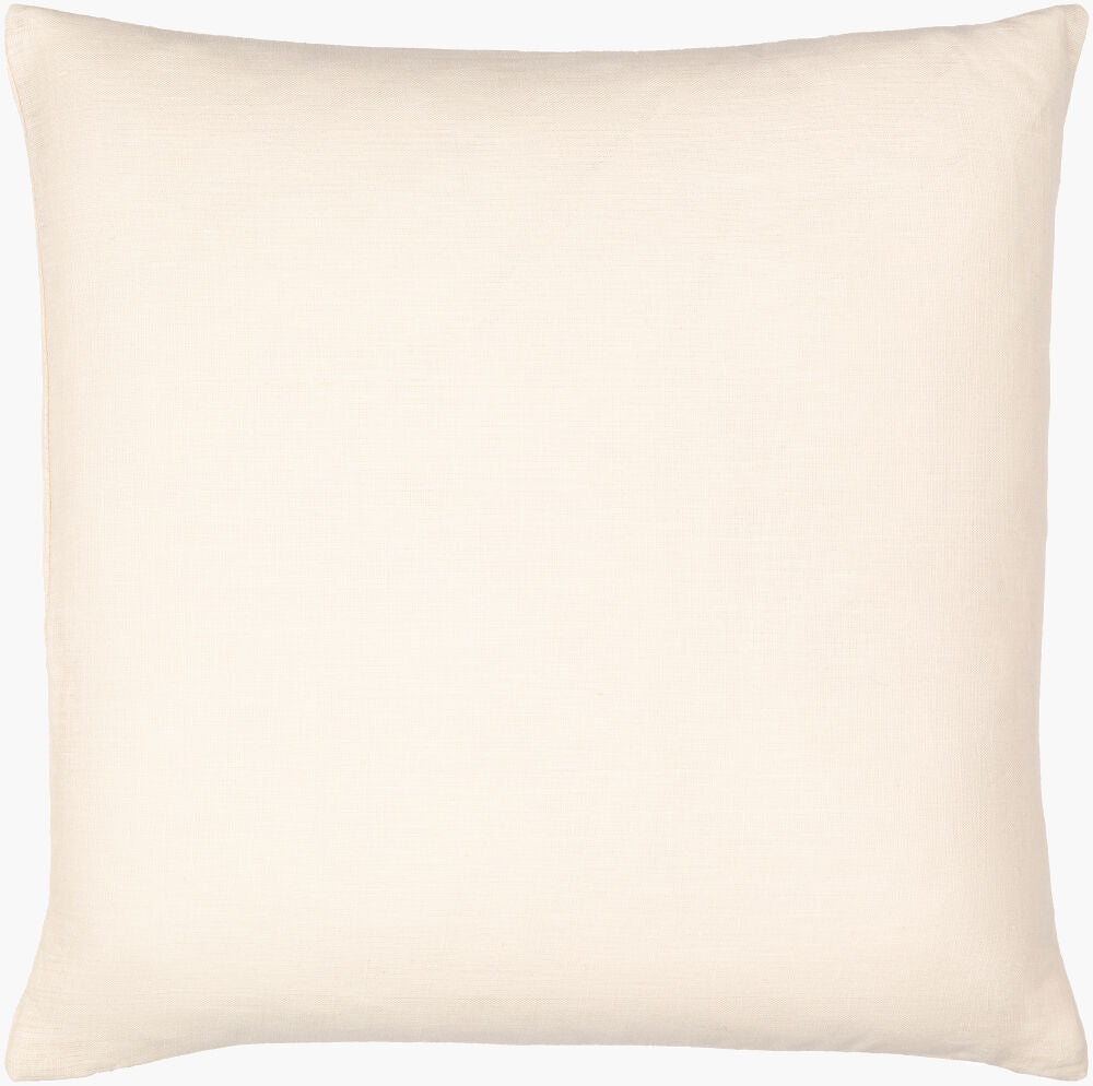 Linen Solid Accent Pillow — Ivory