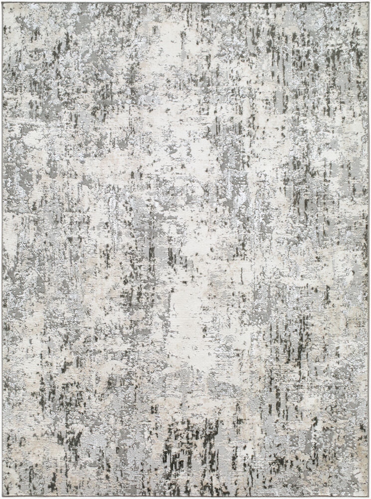 Lustro Machine Woven Rug — Black/Charcoal