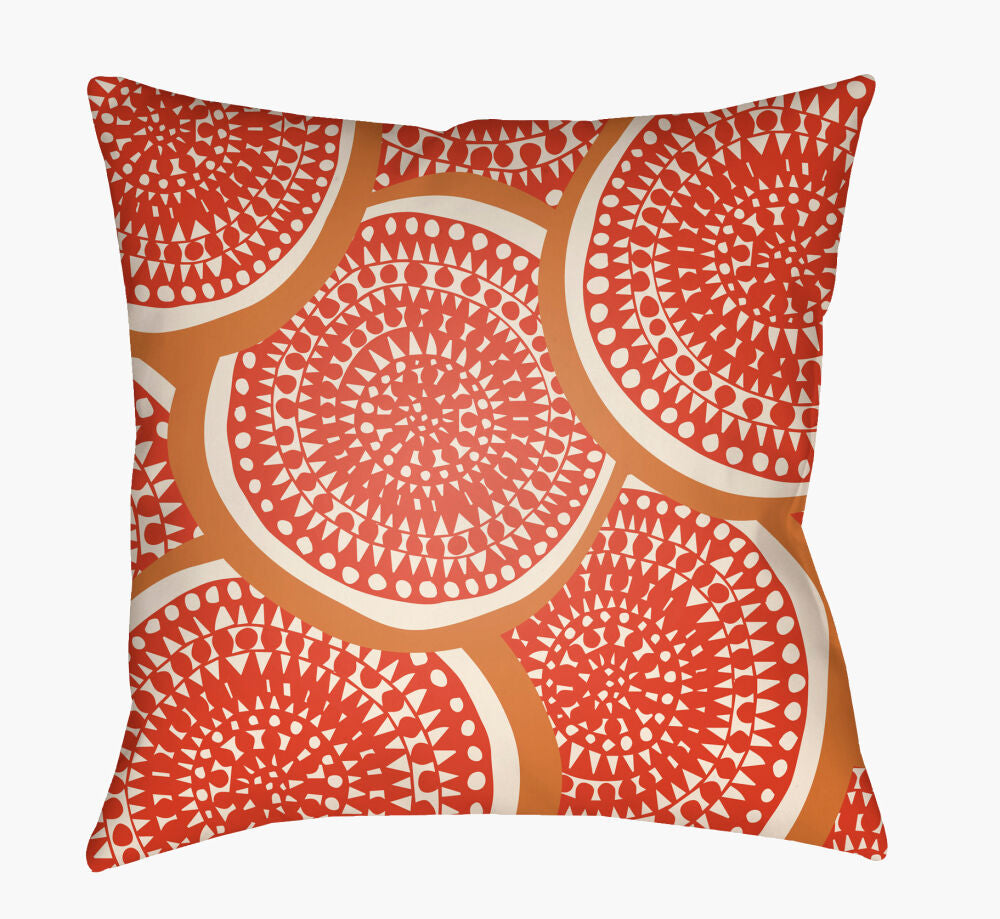 Litchfield Floor Pillow — Burnt Orange/Red