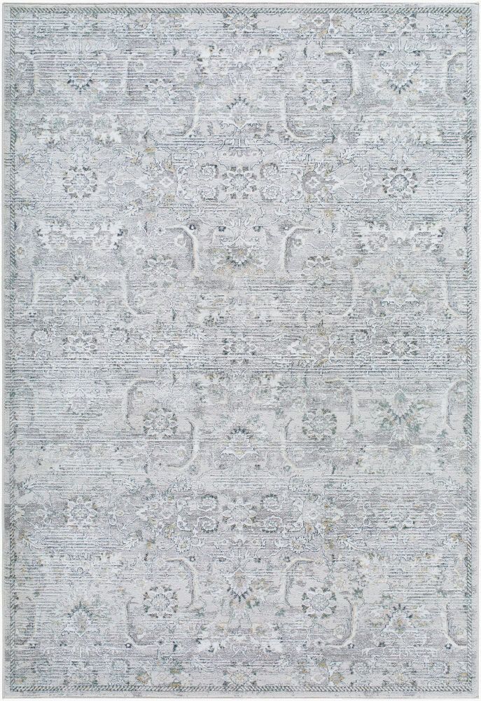 Lorenz Machine Woven Rug — Beige/Deep Teal