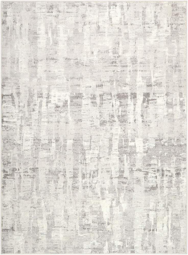 Lorenz Machine Woven Rug — Gray/Ivory