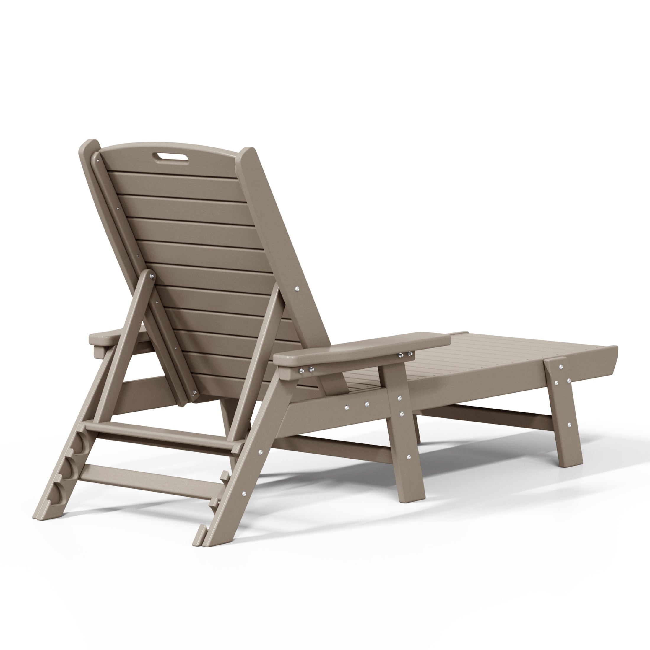 Santa Monica All-Weather Outdoor Reclining Sun Lounger with Arm Rests Seahawk Designs Patio Chaise Lounges