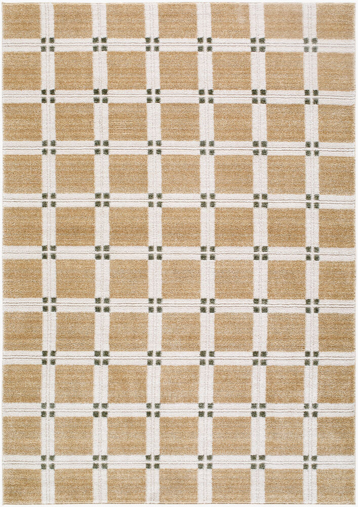 La Luna Machine Woven Rug — Light Gray/Off-White