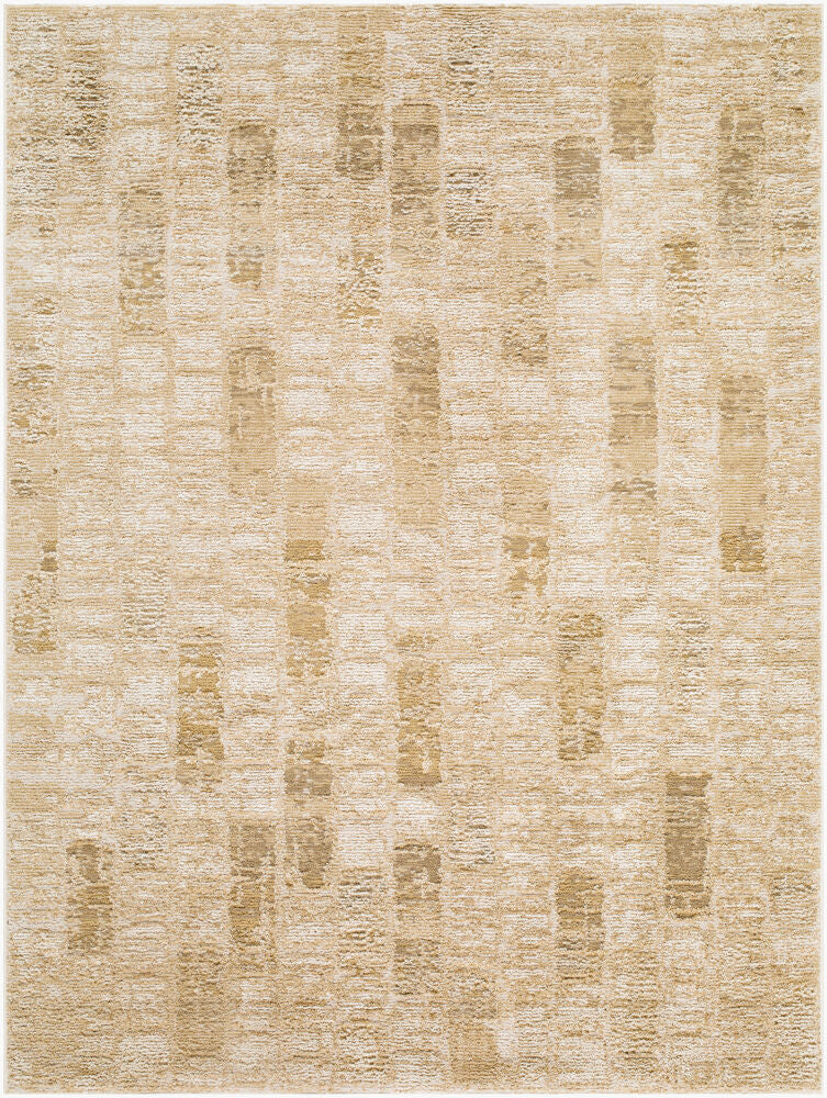 La Luna Machine Woven Rug — Light Gray/Off-White