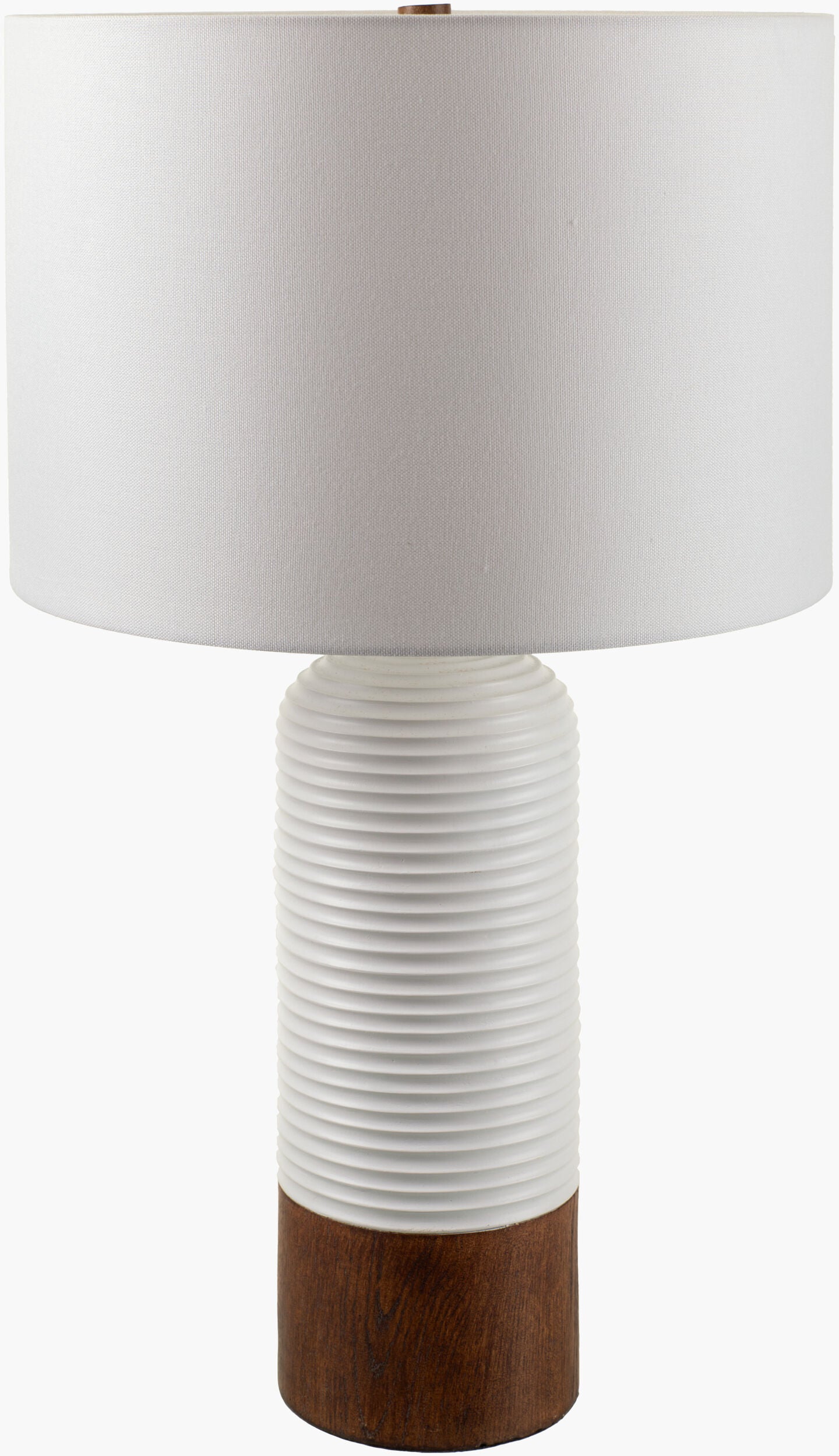 Livia Accent Table Lamp — White