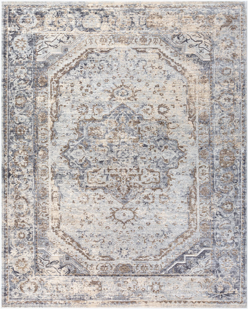 Liverpool Machine Woven Rug — Black/Brown