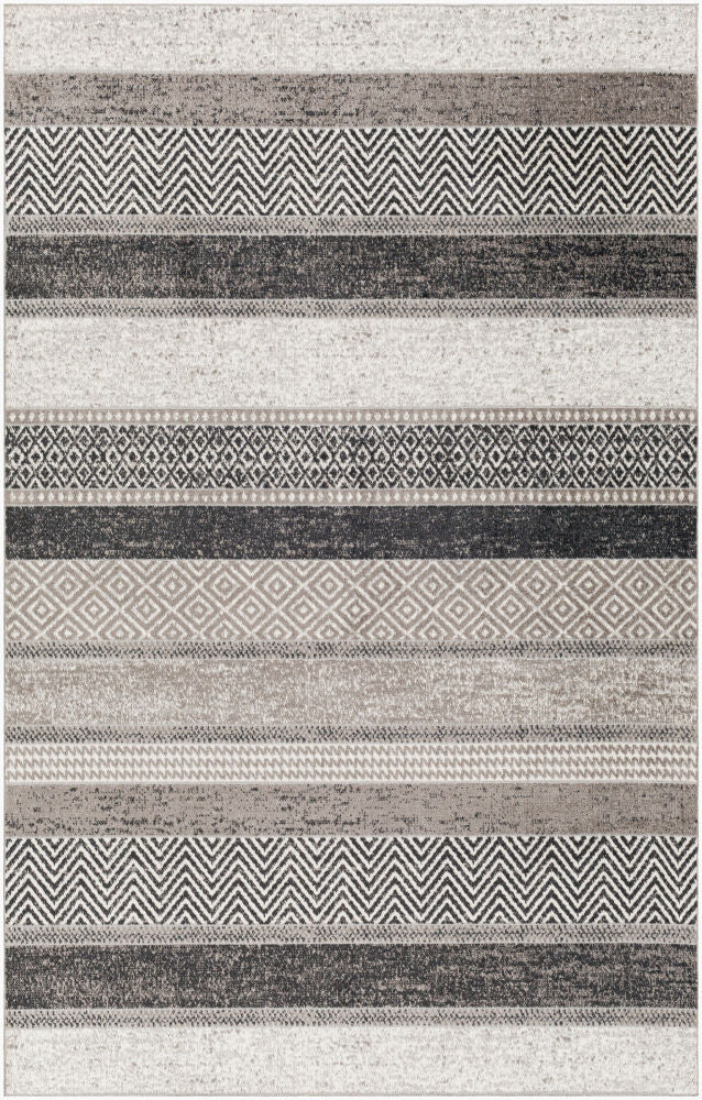Lavadora Machine Woven Rug — Black/Cream