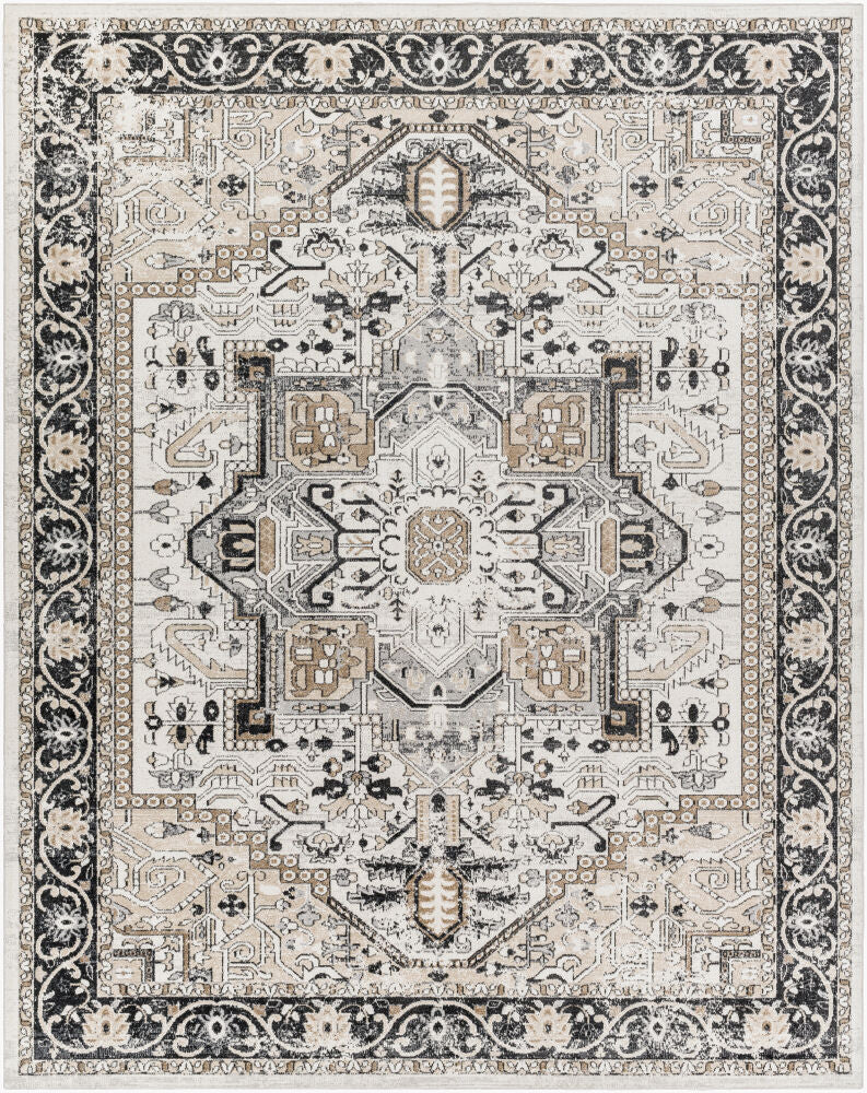 Lavadora Machine Woven Rug — Black/Gray