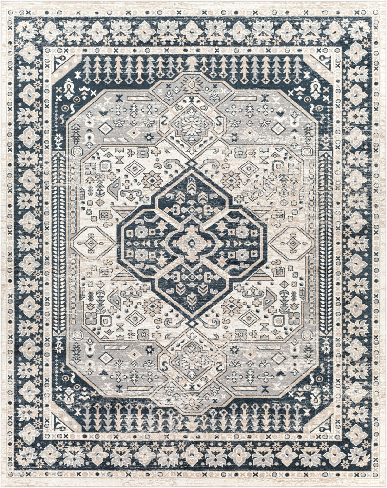 Lavadora Machine Woven Rug — Black/Cream