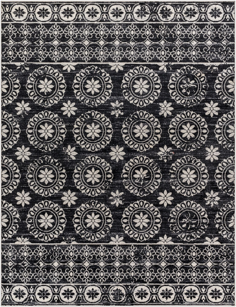 Lavadora Machine Woven Rug — Black/Gray