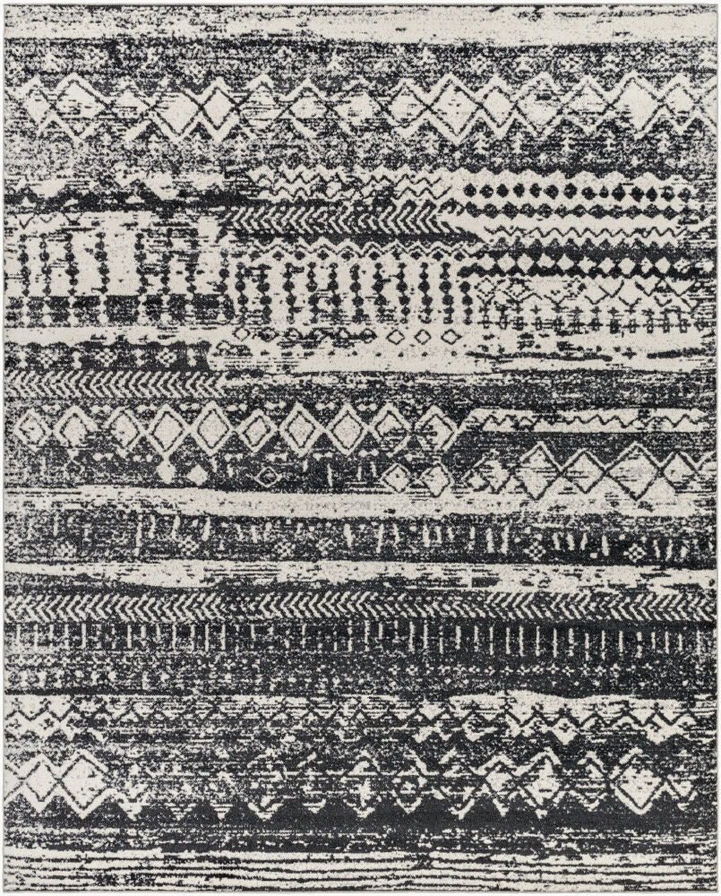Lavadora Machine Woven Rug — Black/Gray
