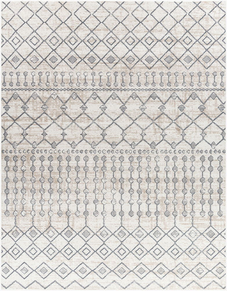 Lavadora Machine Woven Rug — Gray/Ink Blue