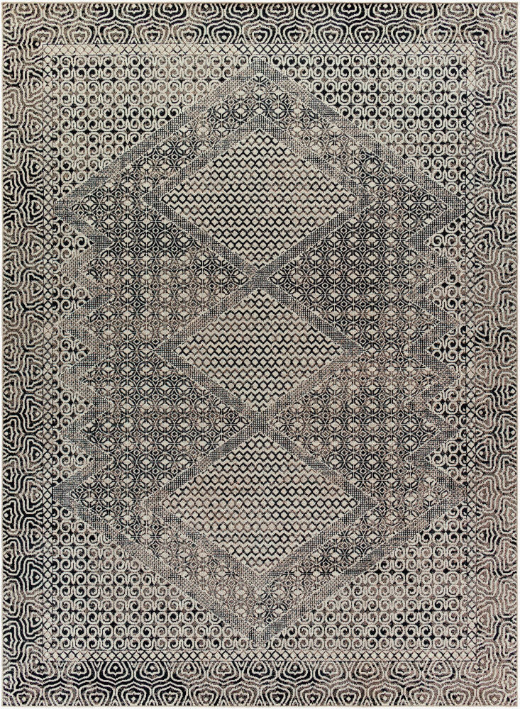 Lavadora Machine Woven Rug — Black/Gray