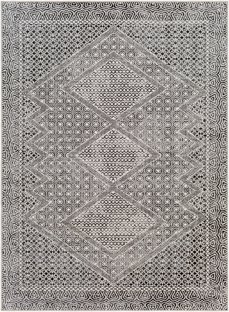 Lavadora Machine Woven Rug — Black/Gray