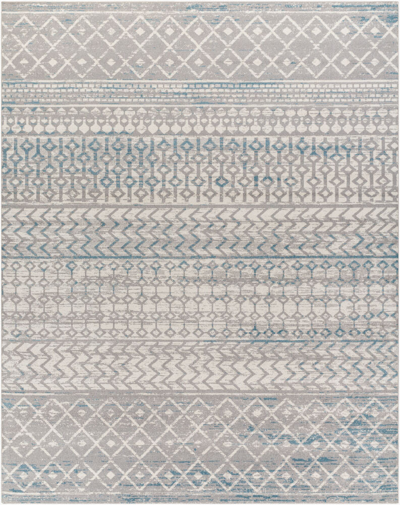 Lavadora Machine Woven Rug — Blue/Gray
