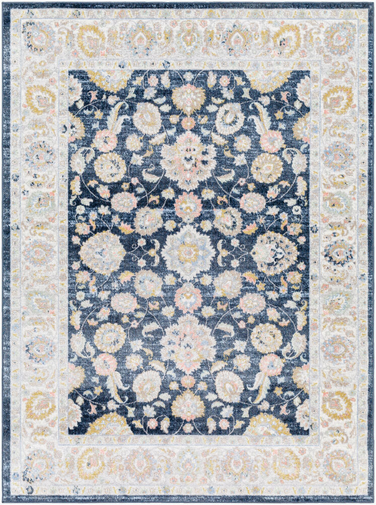 Lavadora Machine Woven Rug — Brown/Dark Blue