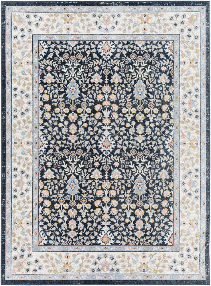 Lavadora Machine Woven Rug — Dark Blue/Ivory