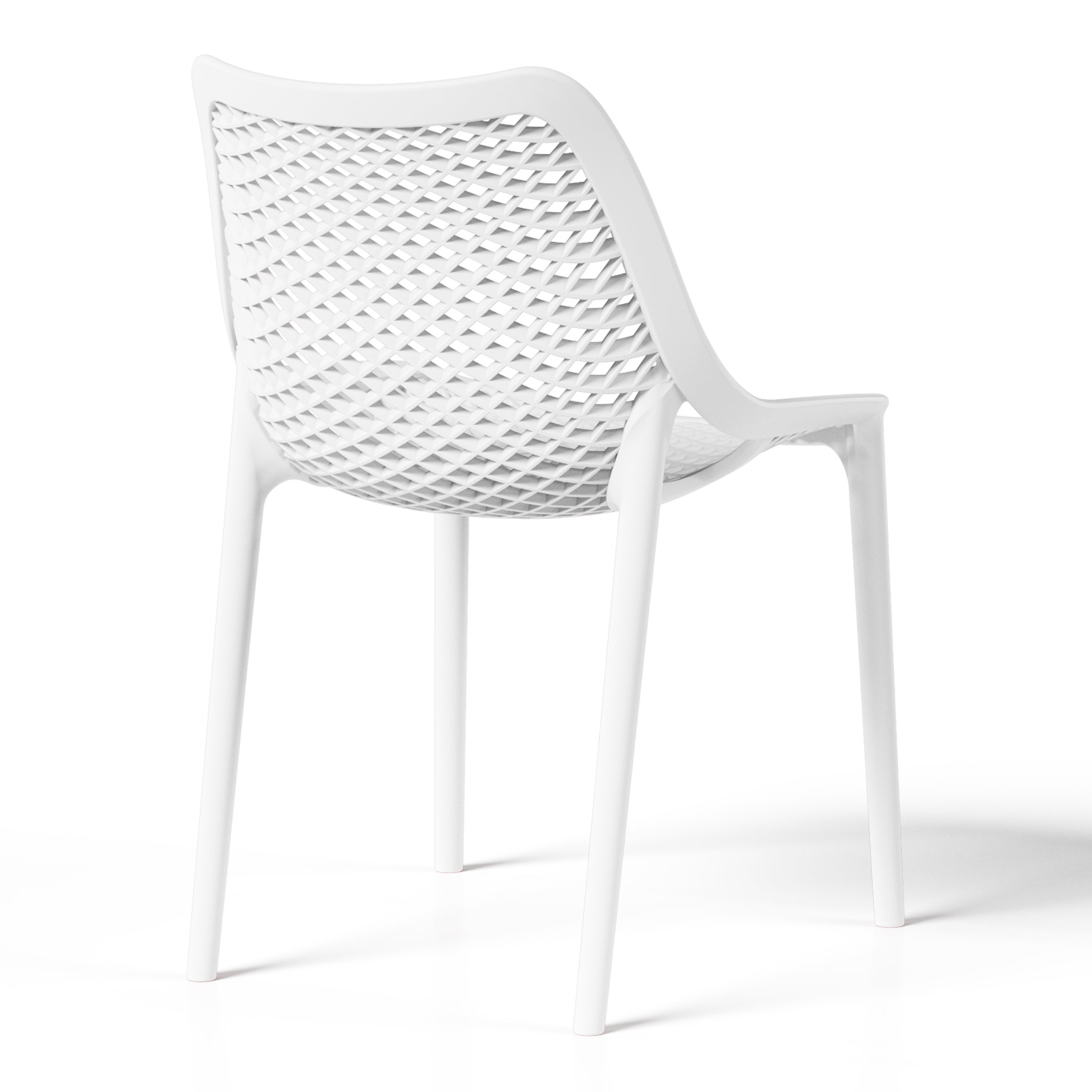 Polyform Stacking Dining Side Chair (Set of 2) Seahawk Designs Patio Dining Chairs