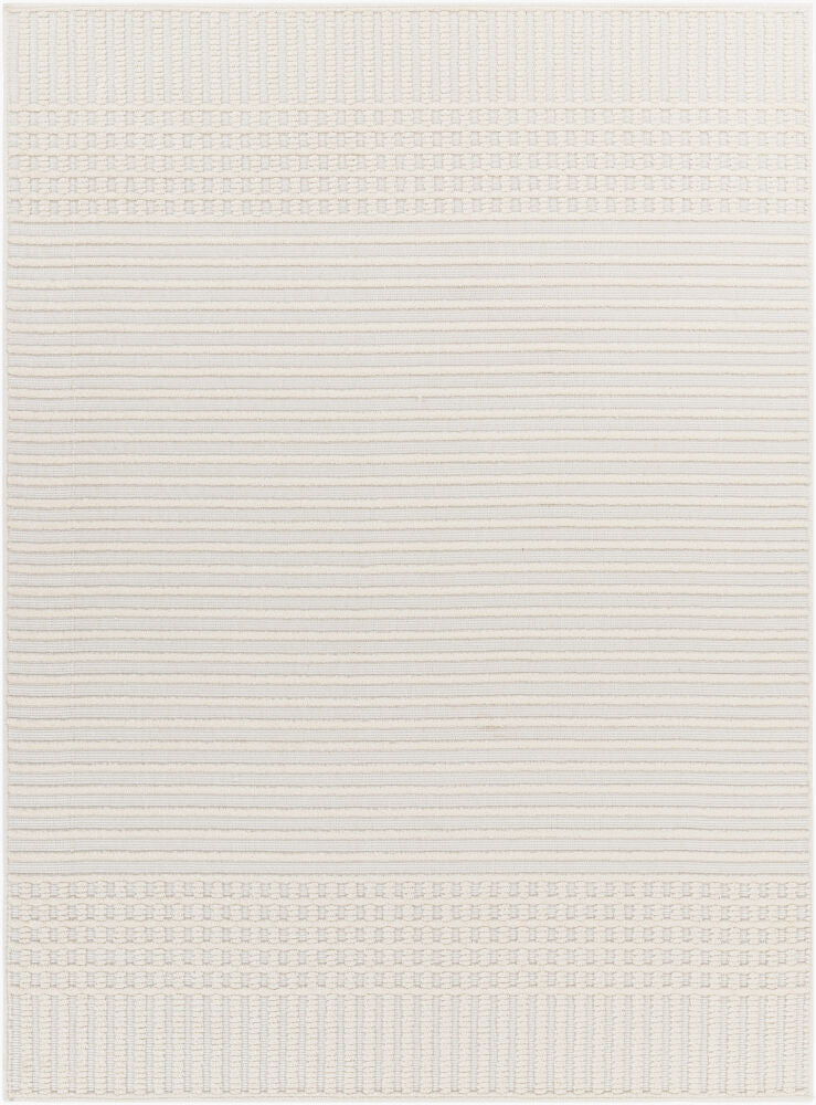 Lyna Machine Woven Rug — Off-White/White