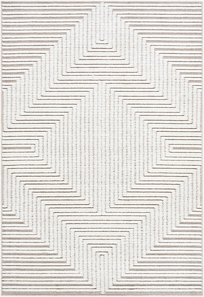 Lyna Machine Woven Rug — Beige/Cream