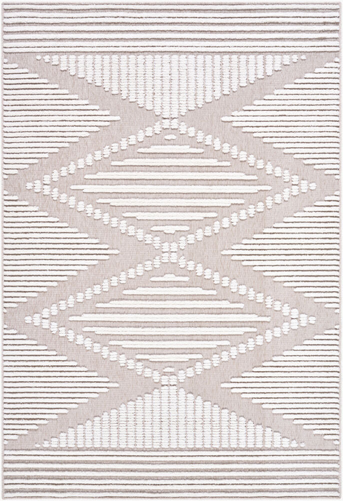 Lyna Machine Woven Rug — Beige/Cream