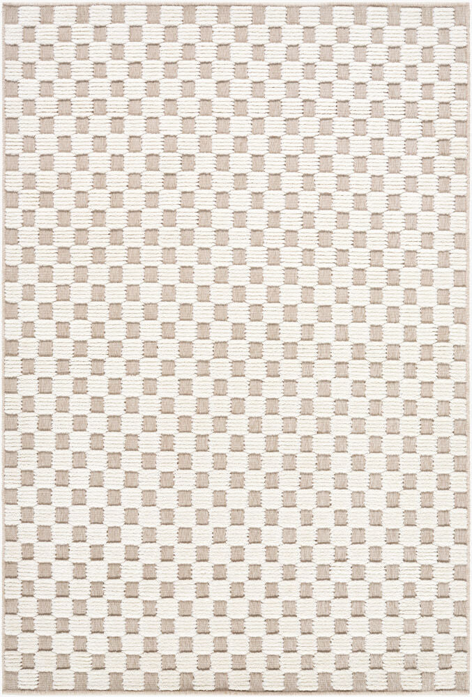Lyna Machine Woven Rug — Beige/Cream