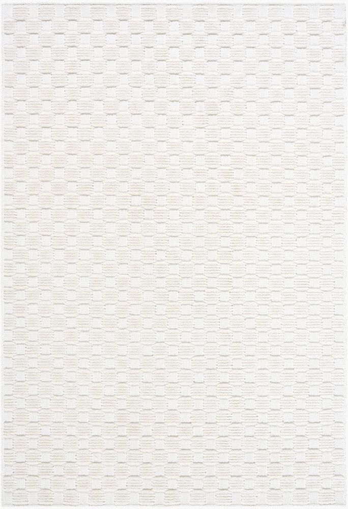 Lyna Machine Woven Rug — Cream/White