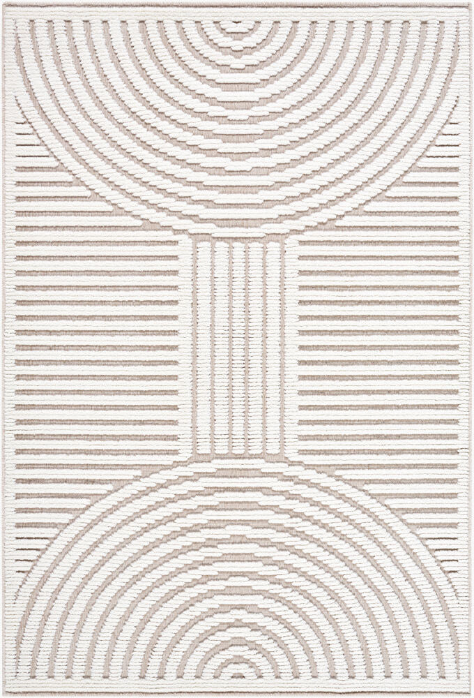 Lyna Machine Woven Rug — Beige/Cream