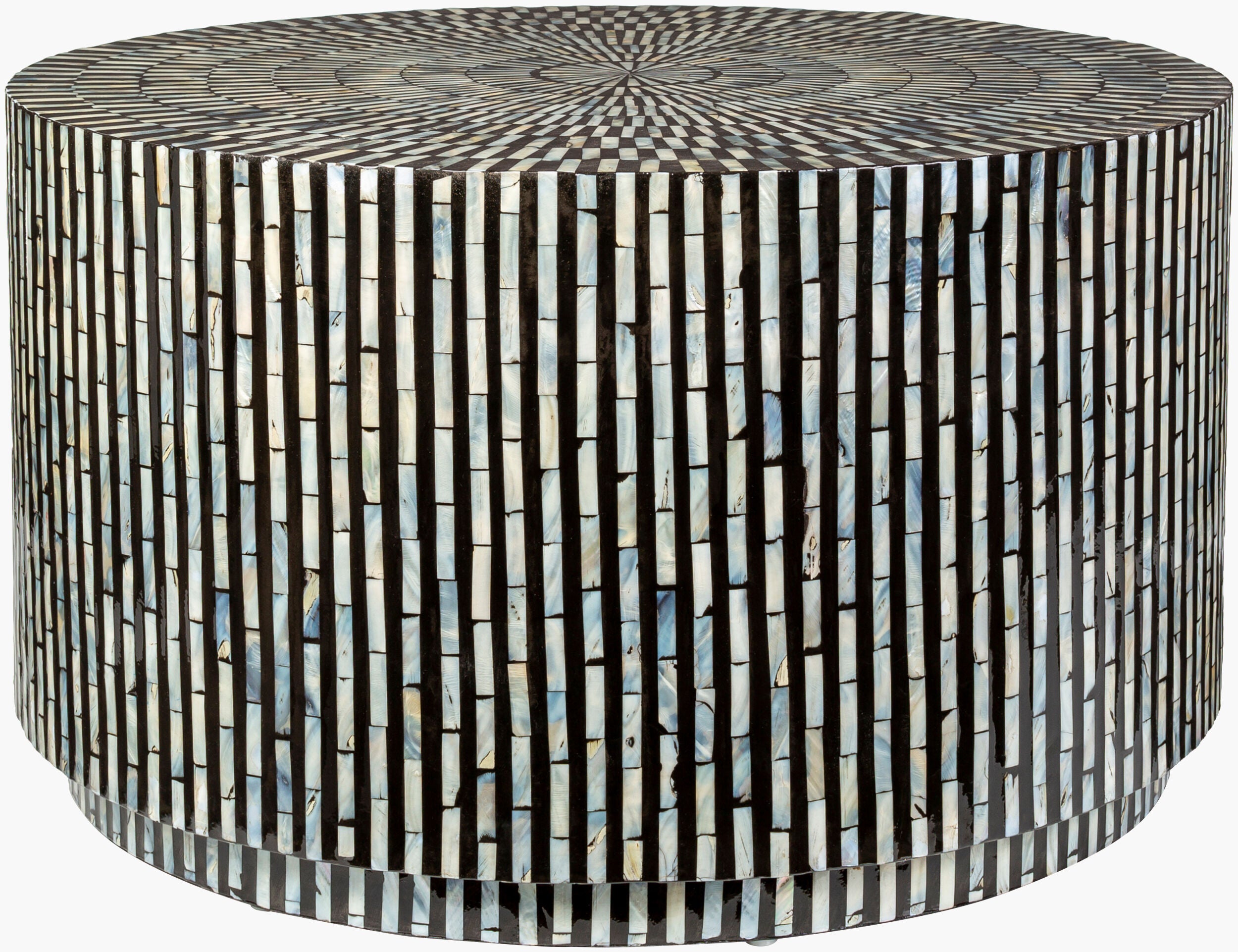 Lharysa Coffee Table — Black/Cream