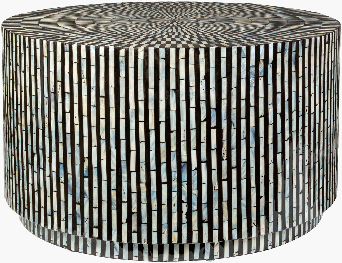 Lharysa Coffee Table — Black/Cream