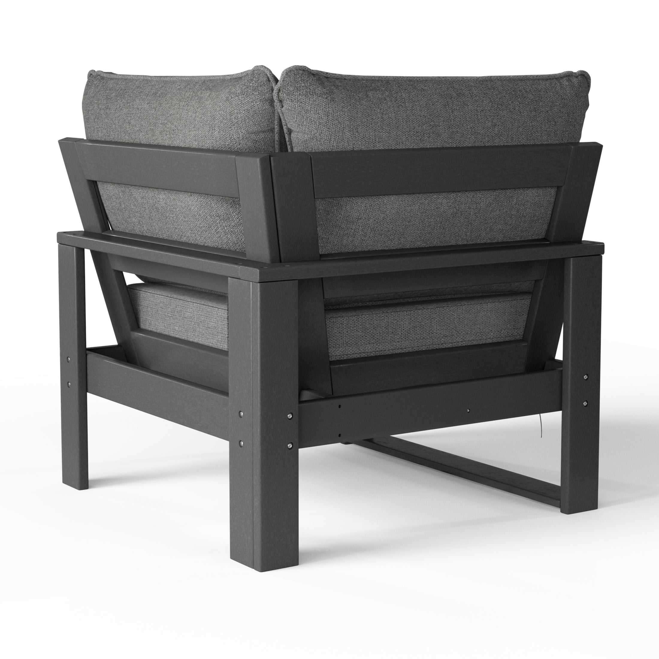 Signature All-Weather Outdoor Modular Patio Deep Seating Corner Chair (Corner Sectional Seat) Seahawk Designs Patio Chairs