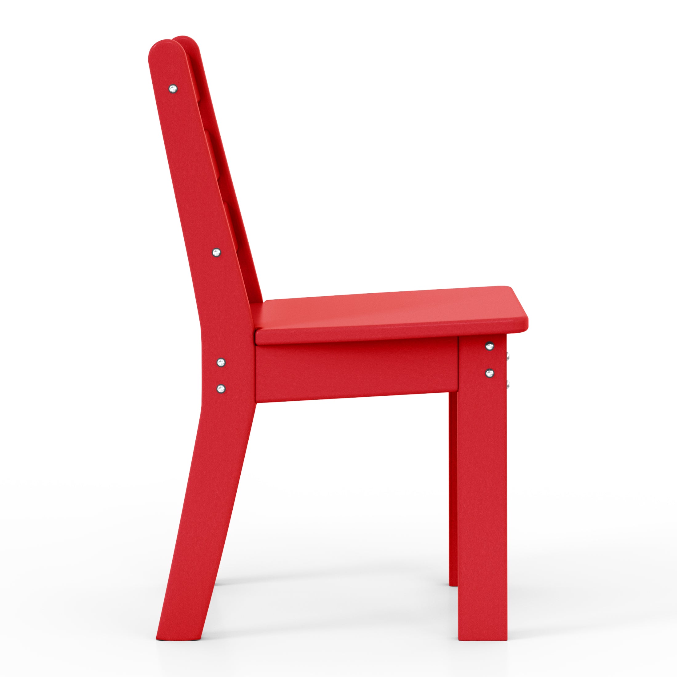 Tiny Terraces Kids' All-Weather Outdoor Dining Chair (Set of 2) Red Seahawk Designs Kids Patio Dining Chairs