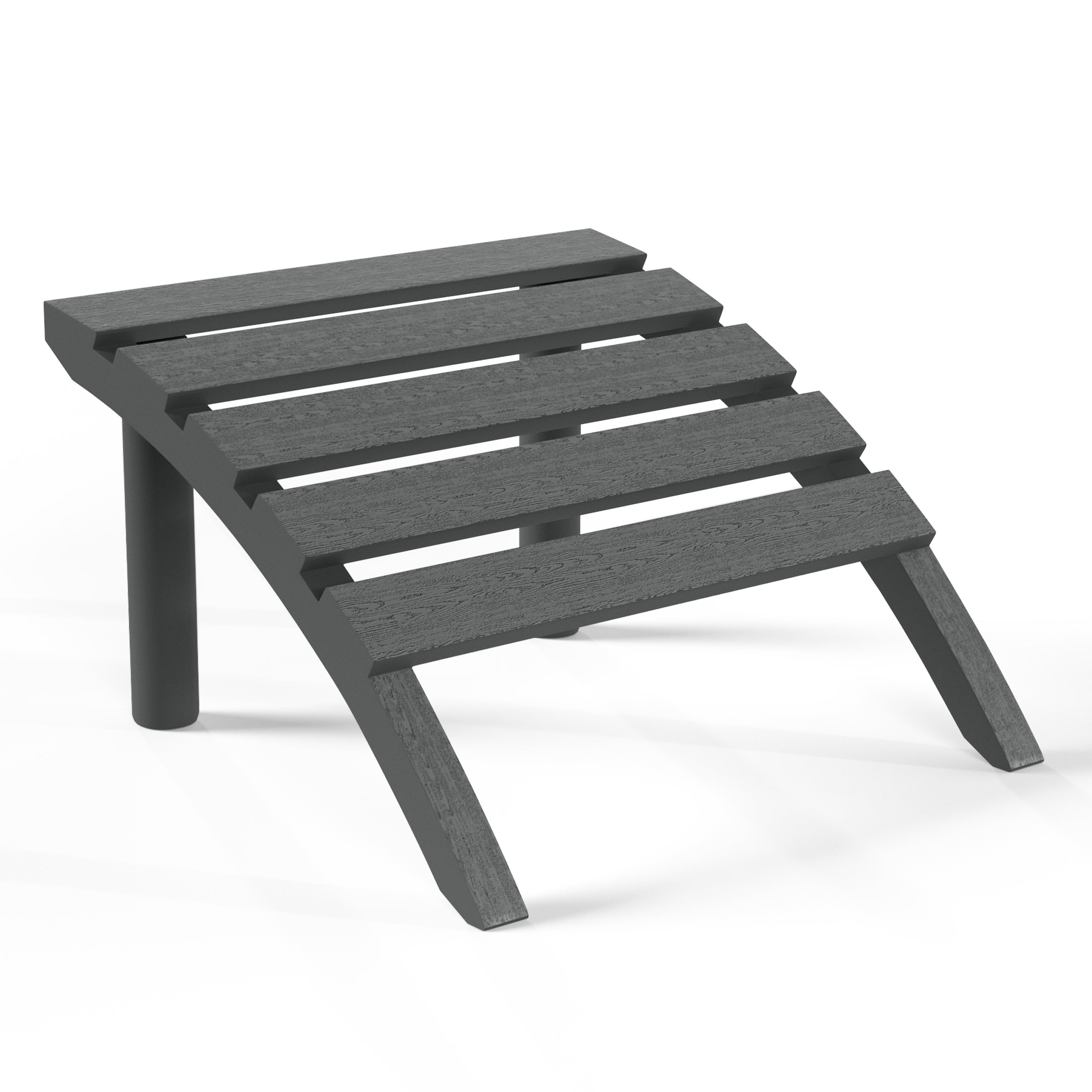 Snap’n Lock Adirondack Footrest (No Tools or Hardware Needed) Gray Seahawk Designs Patio Ottomans