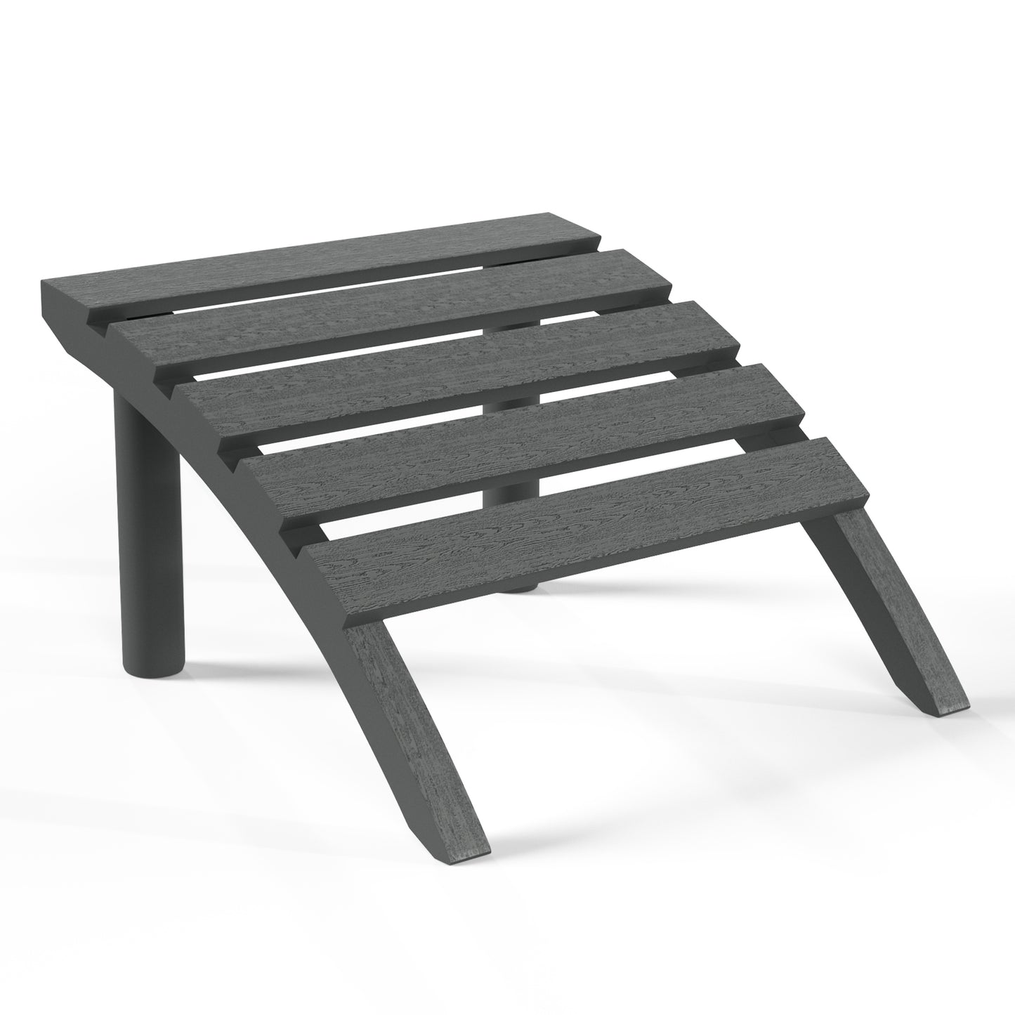 Snap’n Lock Adirondack Footrest (No Tools or Hardware Needed) Gray Seahawk Designs Patio Ottomans